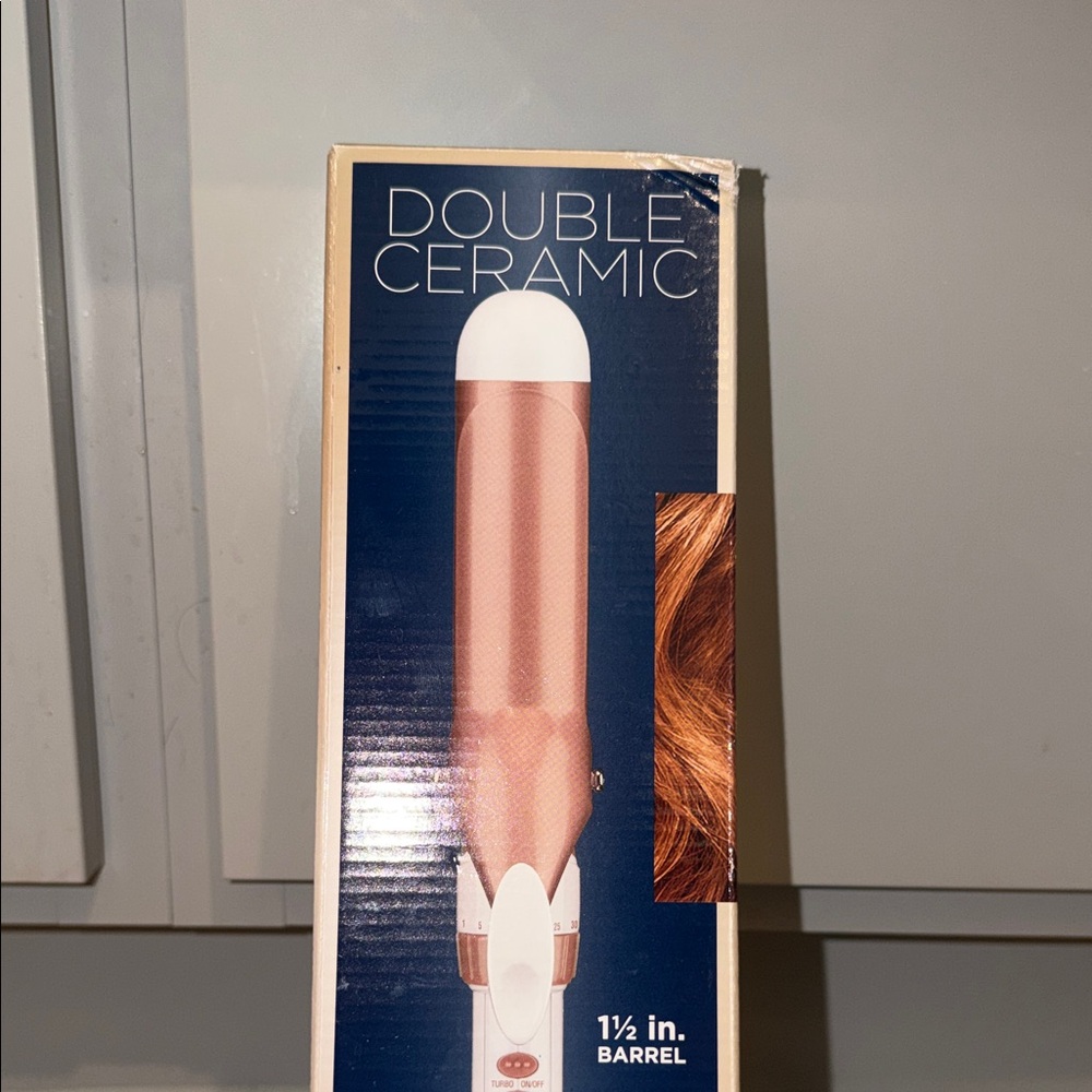 Double Ceramic Hair Curler - Rose Gold